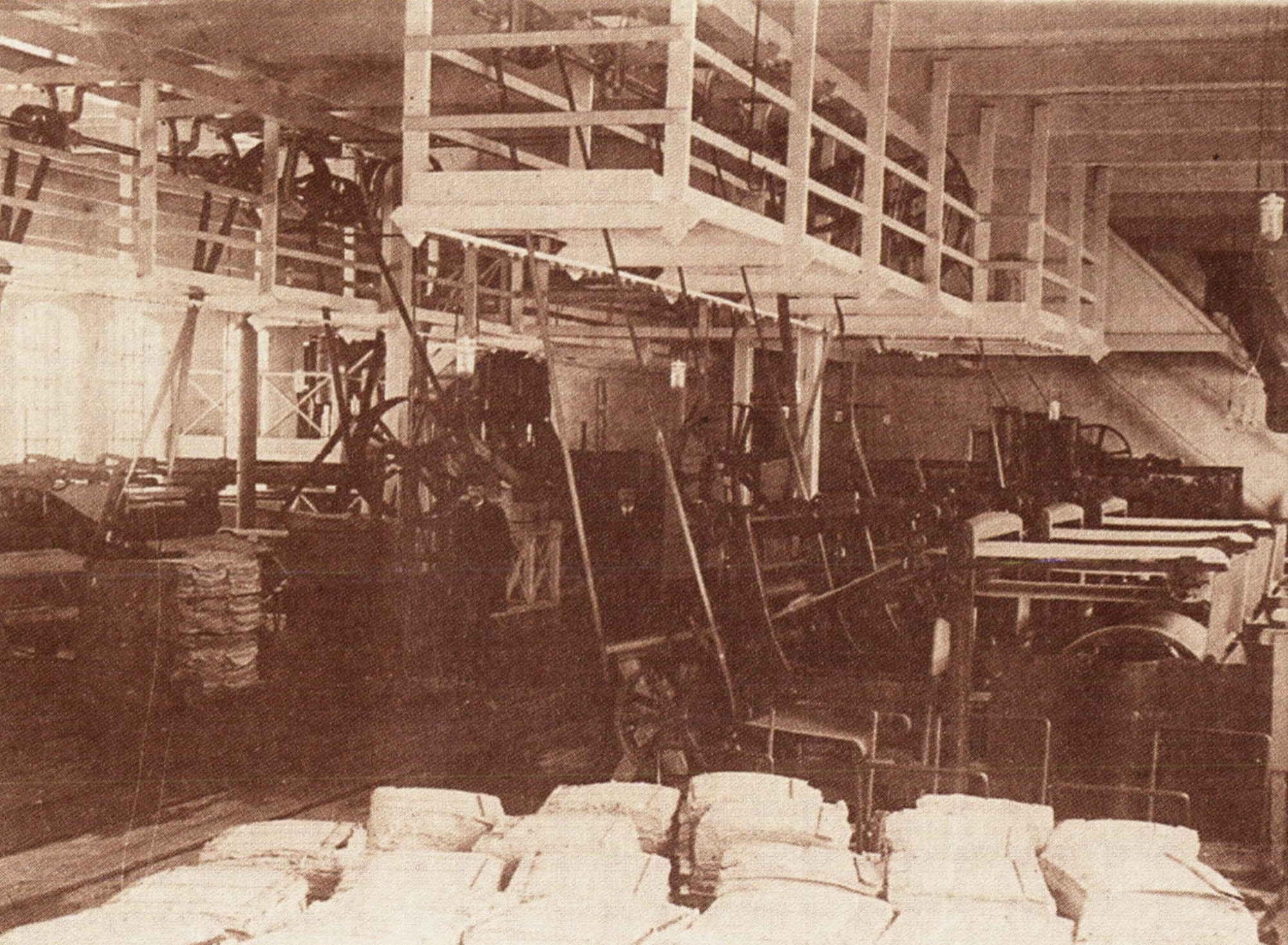 Den gamle maskinsalen i 1910